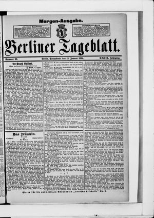 Berliner Tageblatt und Handels-Zeitung vom 13.01.1894