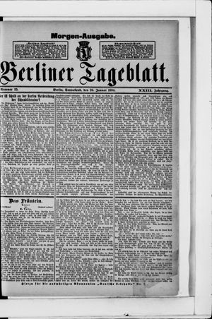 Berliner Tageblatt und Handels-Zeitung vom 20.01.1894