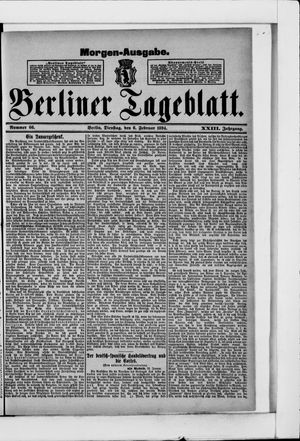 Berliner Tageblatt und Handels-Zeitung vom 06.02.1894