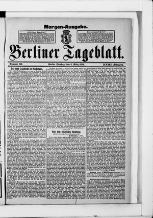 Berliner Tageblatt und Handels-Zeitung vom 06.03.1894