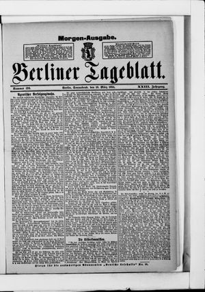 Berliner Tageblatt und Handels-Zeitung vom 10.03.1894