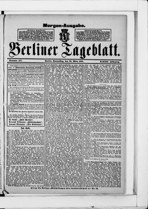 Berliner Tageblatt und Handels-Zeitung on Mar 29, 1894