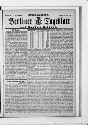 Berliner Tageblatt und Handels-Zeitung vom 30.03.1894