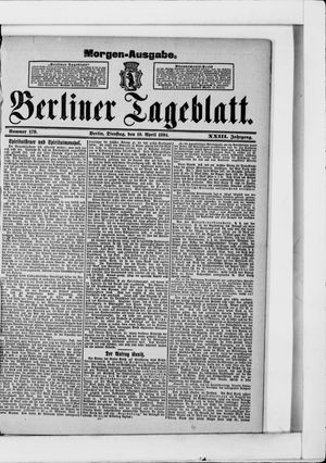 Berliner Tageblatt und Handels-Zeitung on Apr 10, 1894