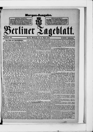 Berliner Tageblatt und Handels-Zeitung on Apr 11, 1894
