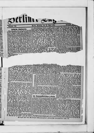 Berliner Tageblatt und Handels-Zeitung vom 29.04.1894