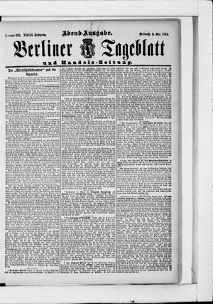 Berliner Tageblatt und Handels-Zeitung vom 09.05.1894