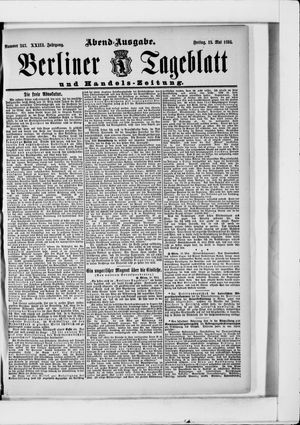 Berliner Tageblatt und Handels-Zeitung vom 18.05.1894