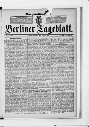 Berliner Tageblatt und Handels-Zeitung vom 03.06.1894