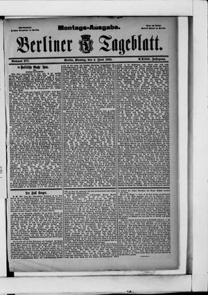 Berliner Tageblatt und Handels-Zeitung vom 04.06.1894