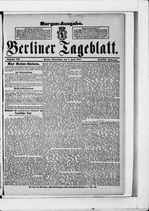 Berliner Tageblatt und Handels-Zeitung vom 07.06.1894