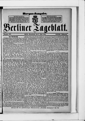 Berliner Tageblatt und Handels-Zeitung vom 09.06.1894
