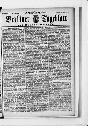 Berliner Tageblatt und Handels-Zeitung vom 12.06.1894