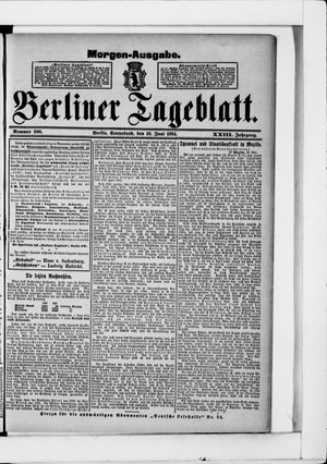 Berliner Tageblatt und Handels-Zeitung vom 16.06.1894