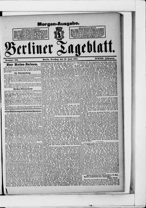 Berliner Tageblatt und Handels-Zeitung on Jun 19, 1894