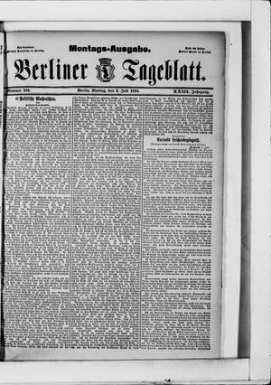 Berliner Tageblatt und Handels-Zeitung vom 02.07.1894