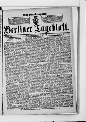 Berliner Tageblatt und Handels-Zeitung vom 12.07.1894