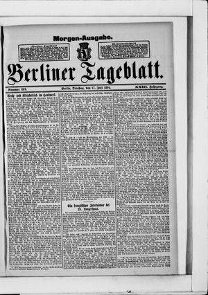 Berliner Tageblatt und Handels-Zeitung vom 17.07.1894