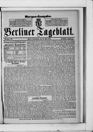Berliner Tageblatt und Handels-Zeitung vom 19.07.1894