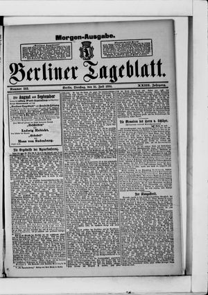 Berliner Tageblatt und Handels-Zeitung vom 31.07.1894