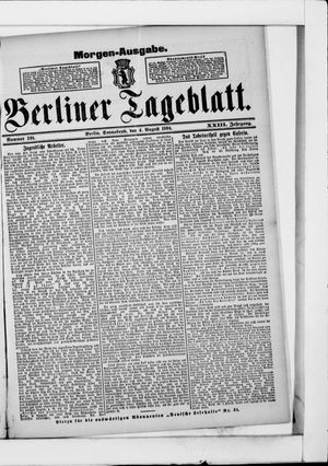 Berliner Tageblatt und Handels-Zeitung vom 04.08.1894