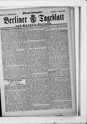 Berliner Tageblatt und Handels-Zeitung vom 11.08.1894