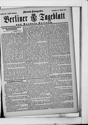 Berliner Tageblatt und Handels-Zeitung vom 23.08.1894