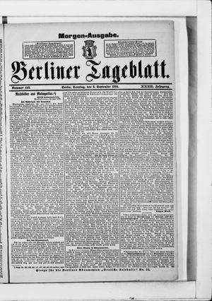 Berliner Tageblatt und Handels-Zeitung vom 02.09.1894