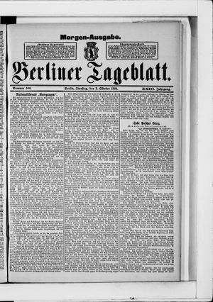 Berliner Tageblatt und Handels-Zeitung vom 02.10.1894