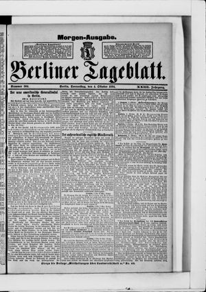 Berliner Tageblatt und Handels-Zeitung vom 04.10.1894