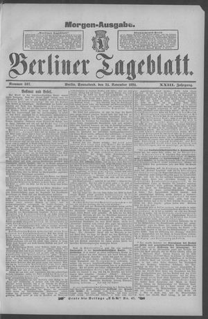 Berliner Tageblatt und Handels-Zeitung vom 24.11.1894