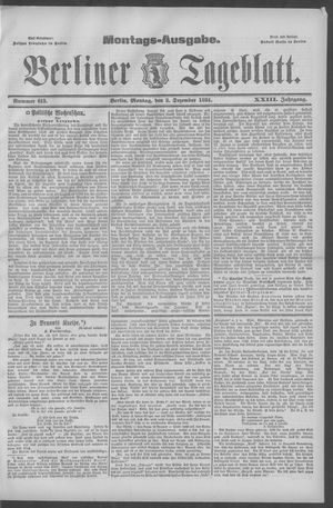 Berliner Tageblatt und Handels-Zeitung vom 03.12.1894