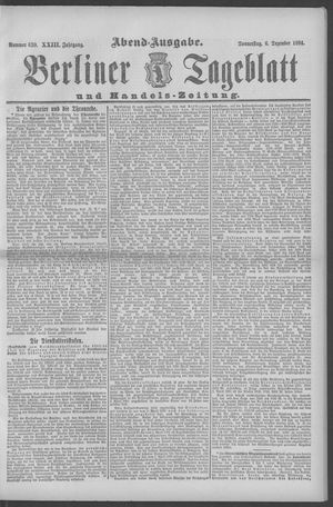 Berliner Tageblatt und Handels-Zeitung vom 06.12.1894
