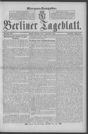 Berliner Tageblatt und Handels-Zeitung vom 07.12.1894