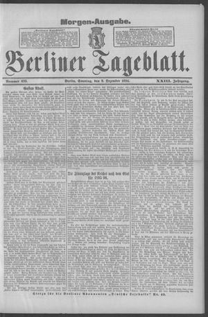 Berliner Tageblatt und Handels-Zeitung vom 09.12.1894