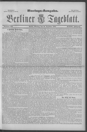 Berliner Tageblatt und Handels-Zeitung vom 10.12.1894