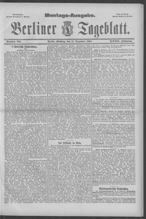 Berliner Tageblatt und Handels-Zeitung on Dec 17, 1894