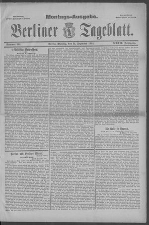 Berliner Tageblatt und Handels-Zeitung vom 31.12.1894