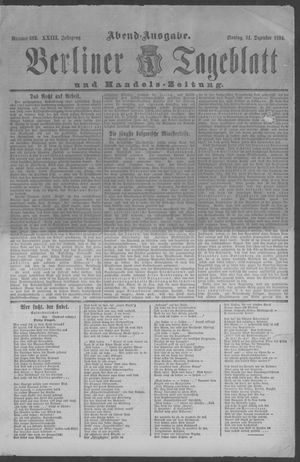 Berliner Tageblatt und Handels-Zeitung vom 31.12.1894