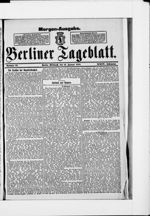 Berliner Tageblatt und Handels-Zeitung on Jan 16, 1895