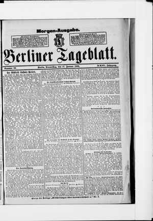 Berliner Tageblatt und Handels-Zeitung on Jan 17, 1895