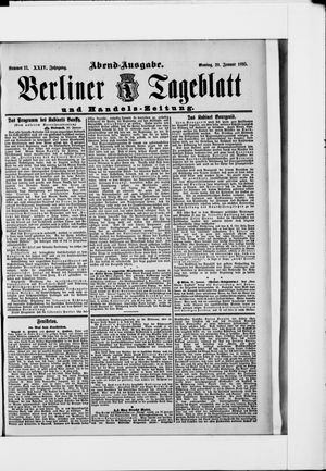 Berliner Tageblatt und Handels-Zeitung vom 21.01.1895