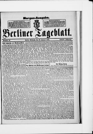 Berliner Tageblatt und Handels-Zeitung on Jan 23, 1895