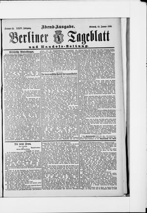 Berliner Tageblatt und Handels-Zeitung on Jan 23, 1895