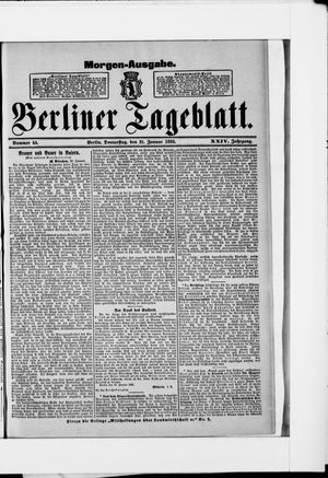 Berliner Tageblatt und Handels-Zeitung vom 31.01.1895