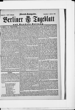 Berliner Tageblatt und Handels-Zeitung on Feb 2, 1895