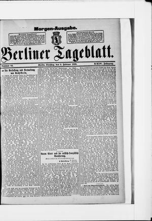 Berliner Tageblatt und Handels-Zeitung vom 05.02.1895