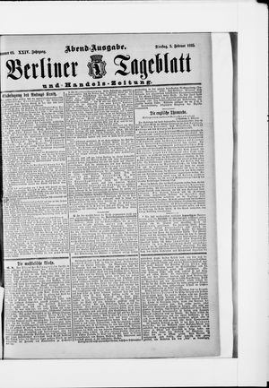 Berliner Tageblatt und Handels-Zeitung on Feb 5, 1895