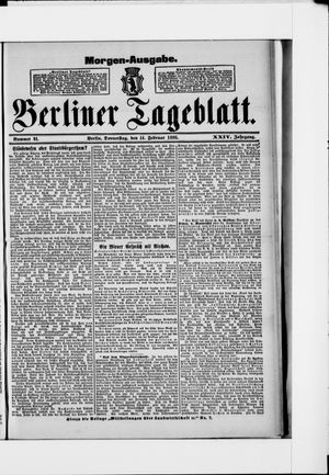 Berliner Tageblatt und Handels-Zeitung vom 14.02.1895