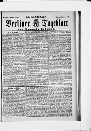 Berliner Tageblatt und Handels-Zeitung vom 15.02.1895